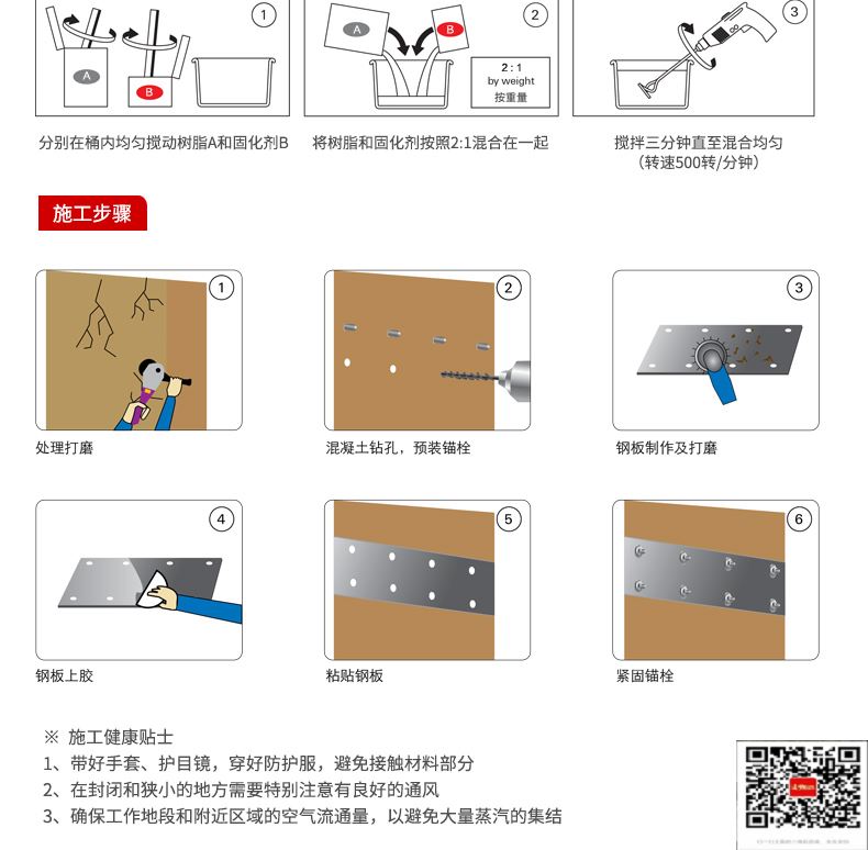 包钢桥西粘钢加固施工过程